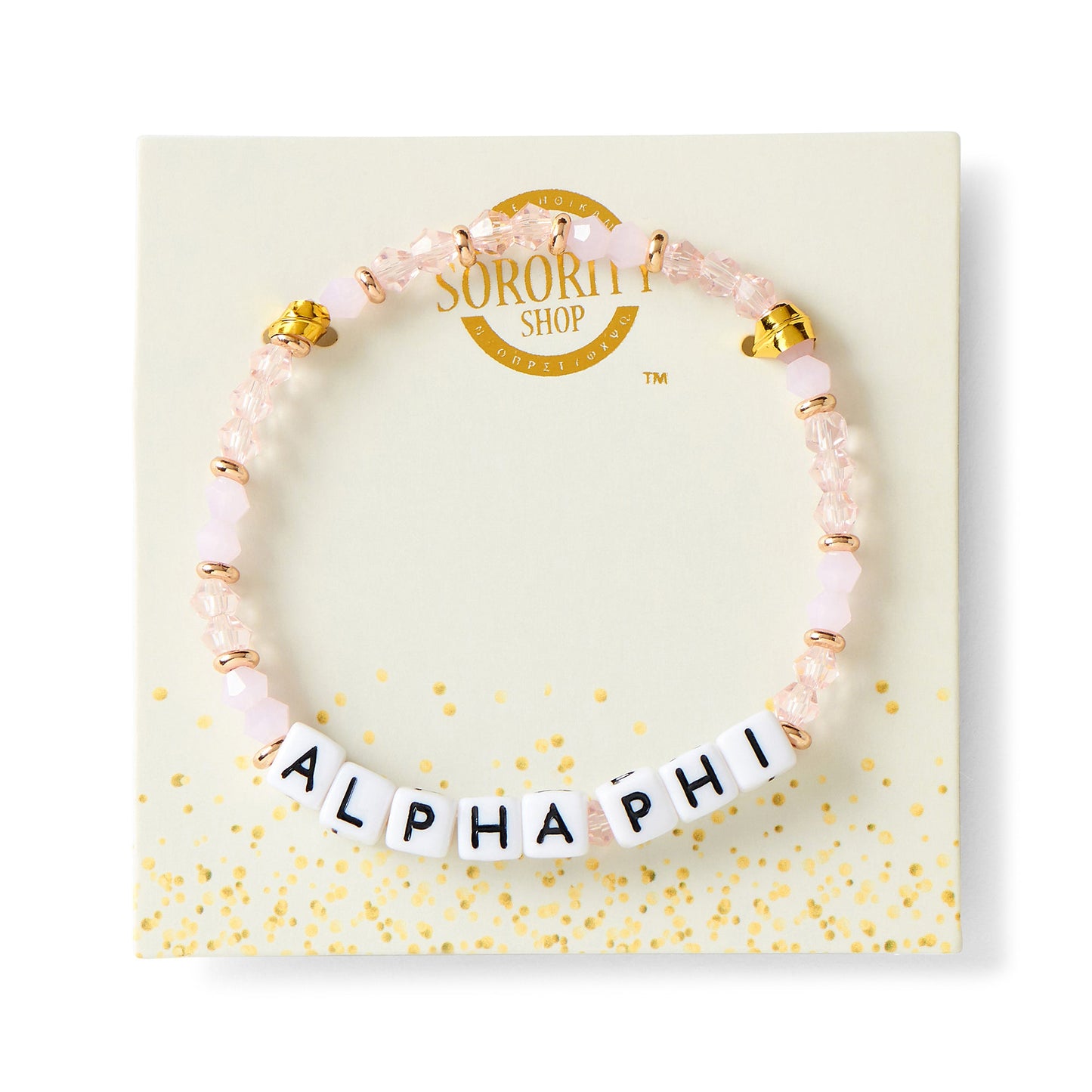 Alpha Phi Glass Bead Bracelet - Ivy Society