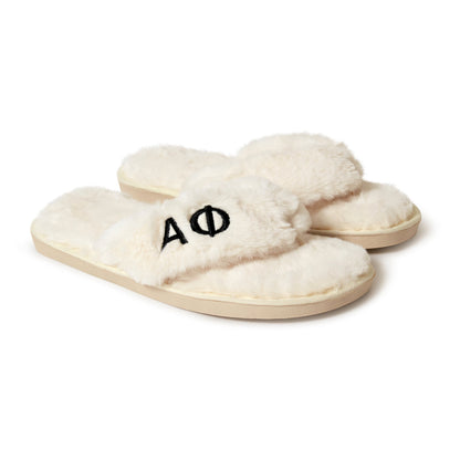 Alpha Phi Fuzzy Slippers - Ivy Society