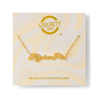 Alpha Phi Retro Necklace - Ivy Society