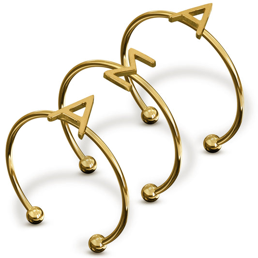 Alpha Sigma Alpha Gold Ring Stack