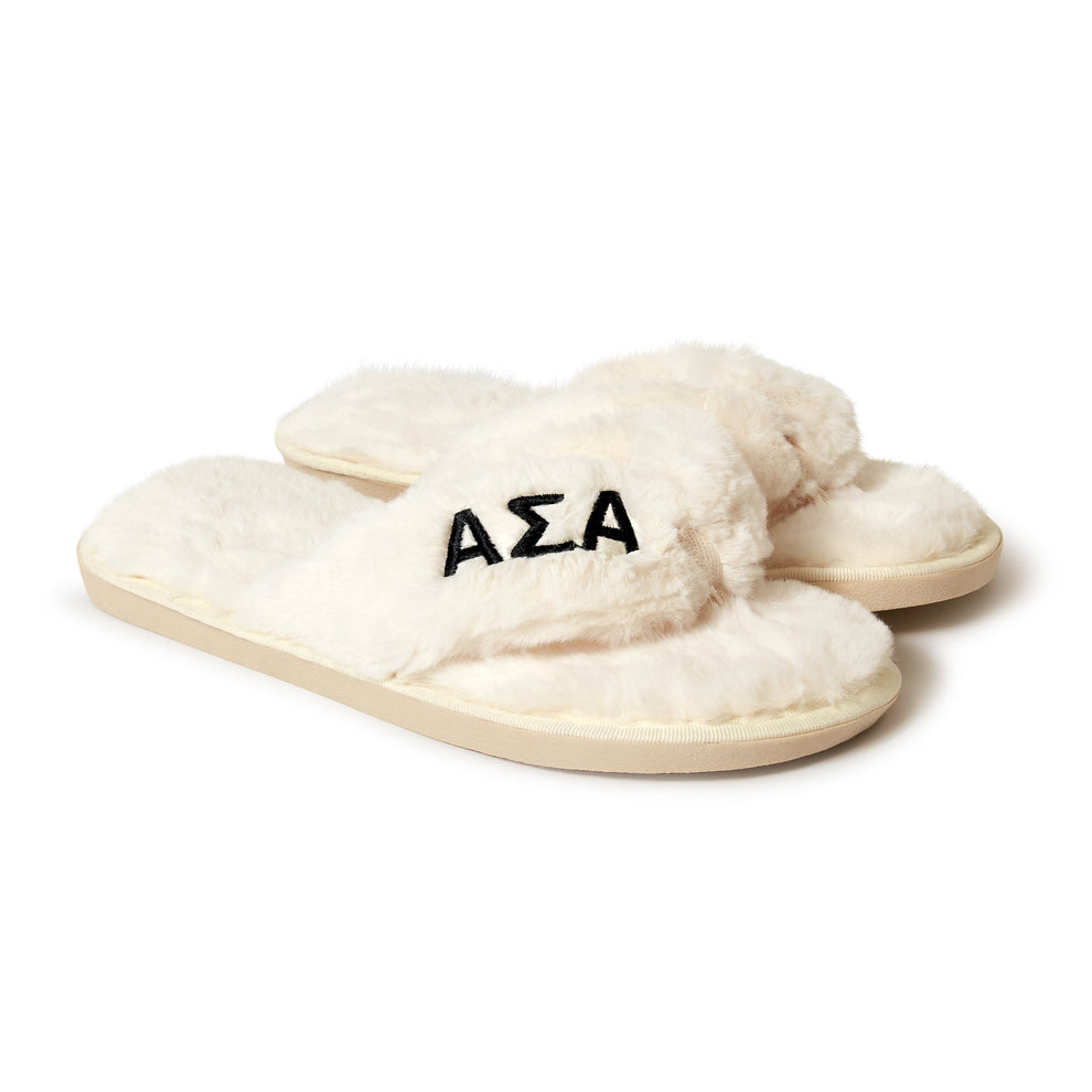 Alpha Sigma Alpha Fuzzy Slippers | Ivy Society