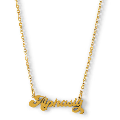 Alpha Sigma Alpha Retro Necklace