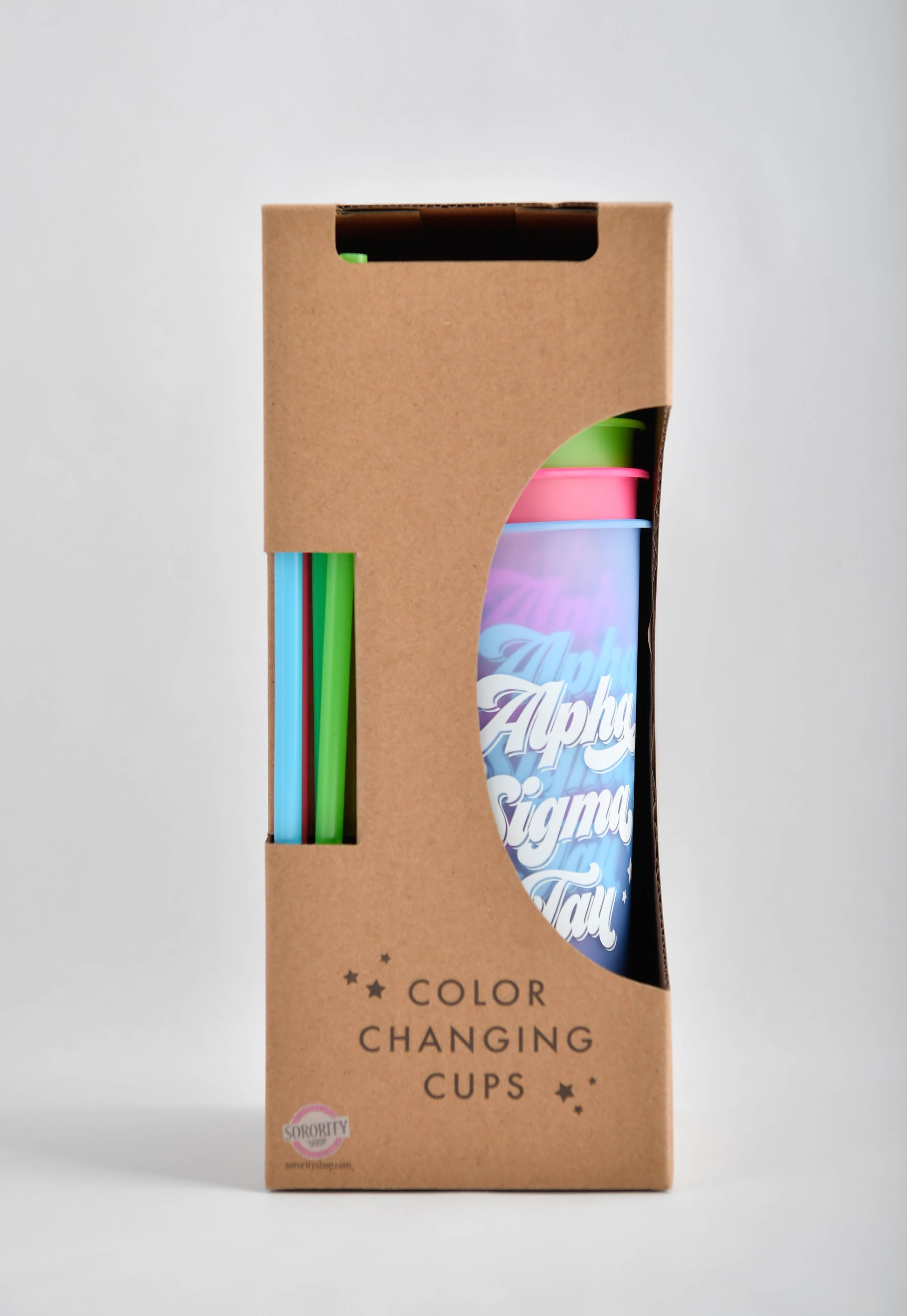 Alpha Sigma Tau Color Changing Cups 4 Pack - Ivy Society