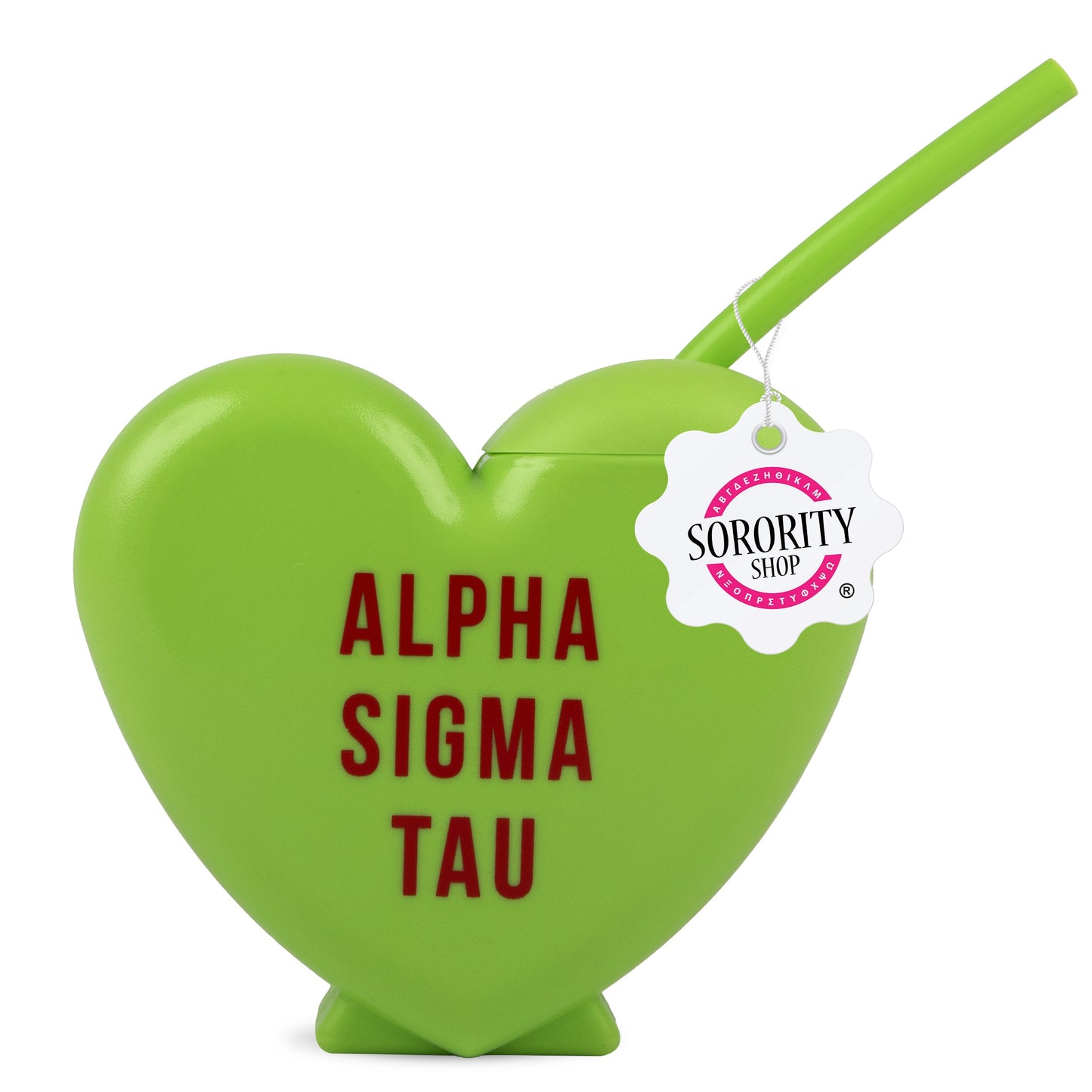 Alpha Sigma Tau Heart Tumbler