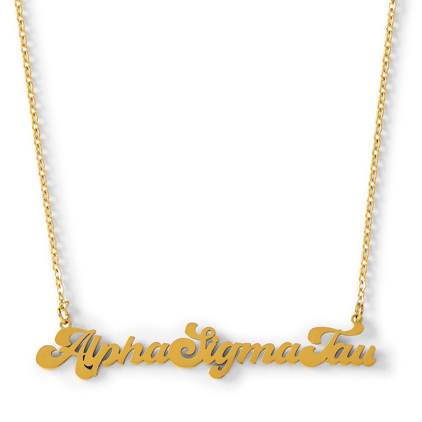 Alpha Sigma Tau Retro Necklace