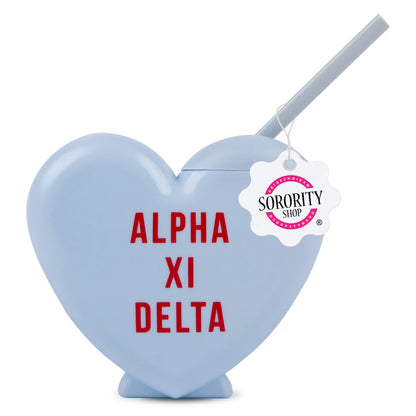 Alpha Xi Delta Heart Tumbler - Ivy Society