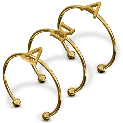 Alpha Xi Delta Gold Ring Stack