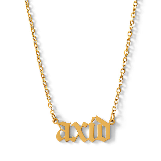 Alpha Xi Delta Old English Necklace