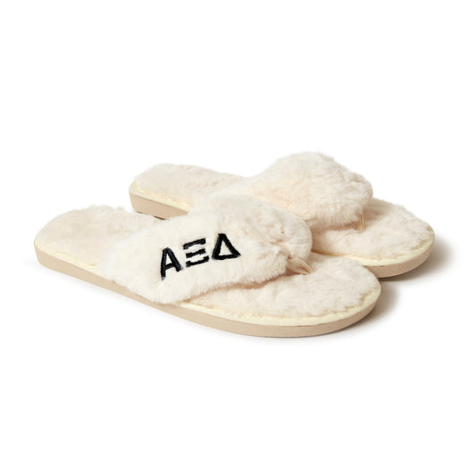 Alpha Xi Delta Fuzzy Slippers
