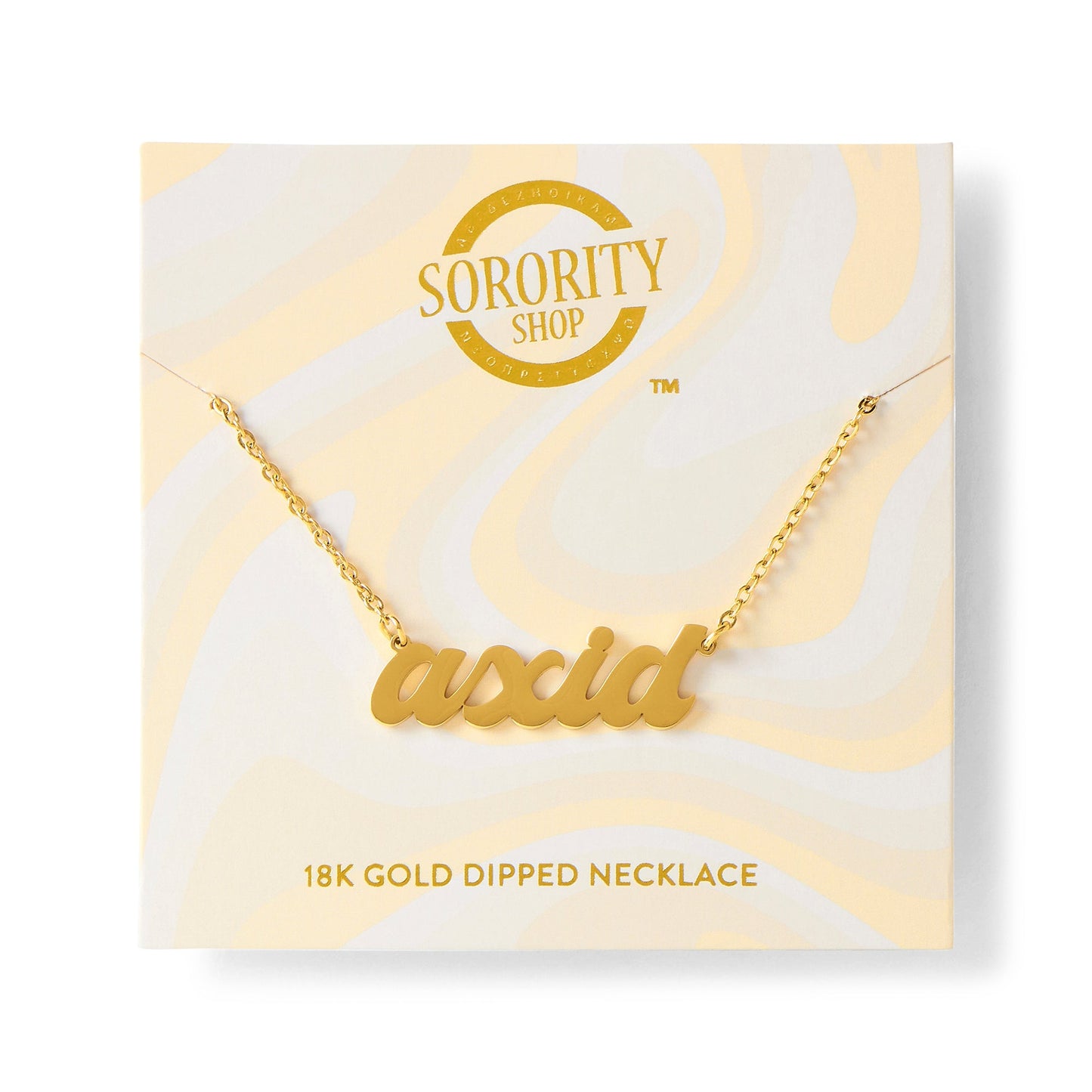 Alpha Xi Delta Retro Necklace