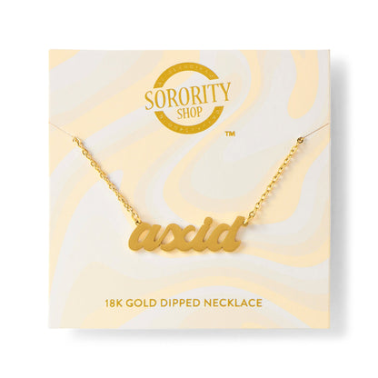Alpha Xi Delta Retro Necklace