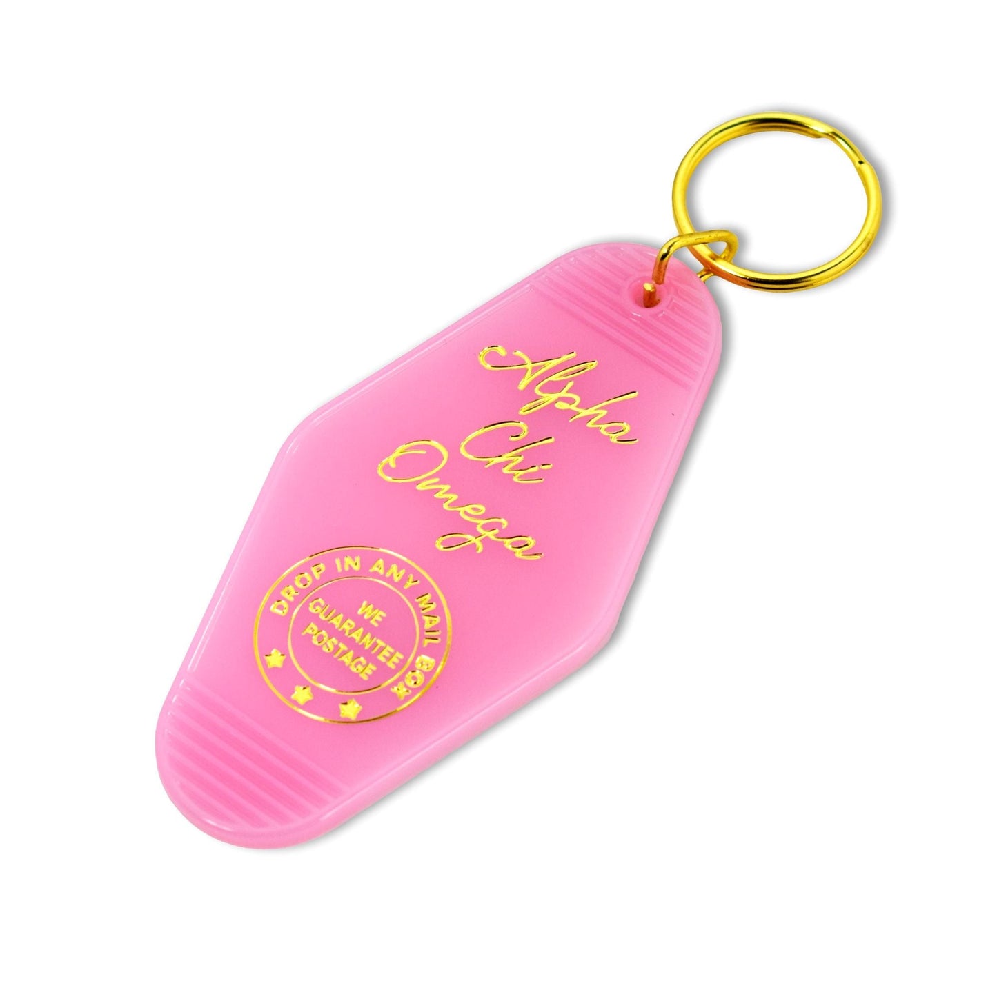 Alpha Chi Omega Motel Keychain