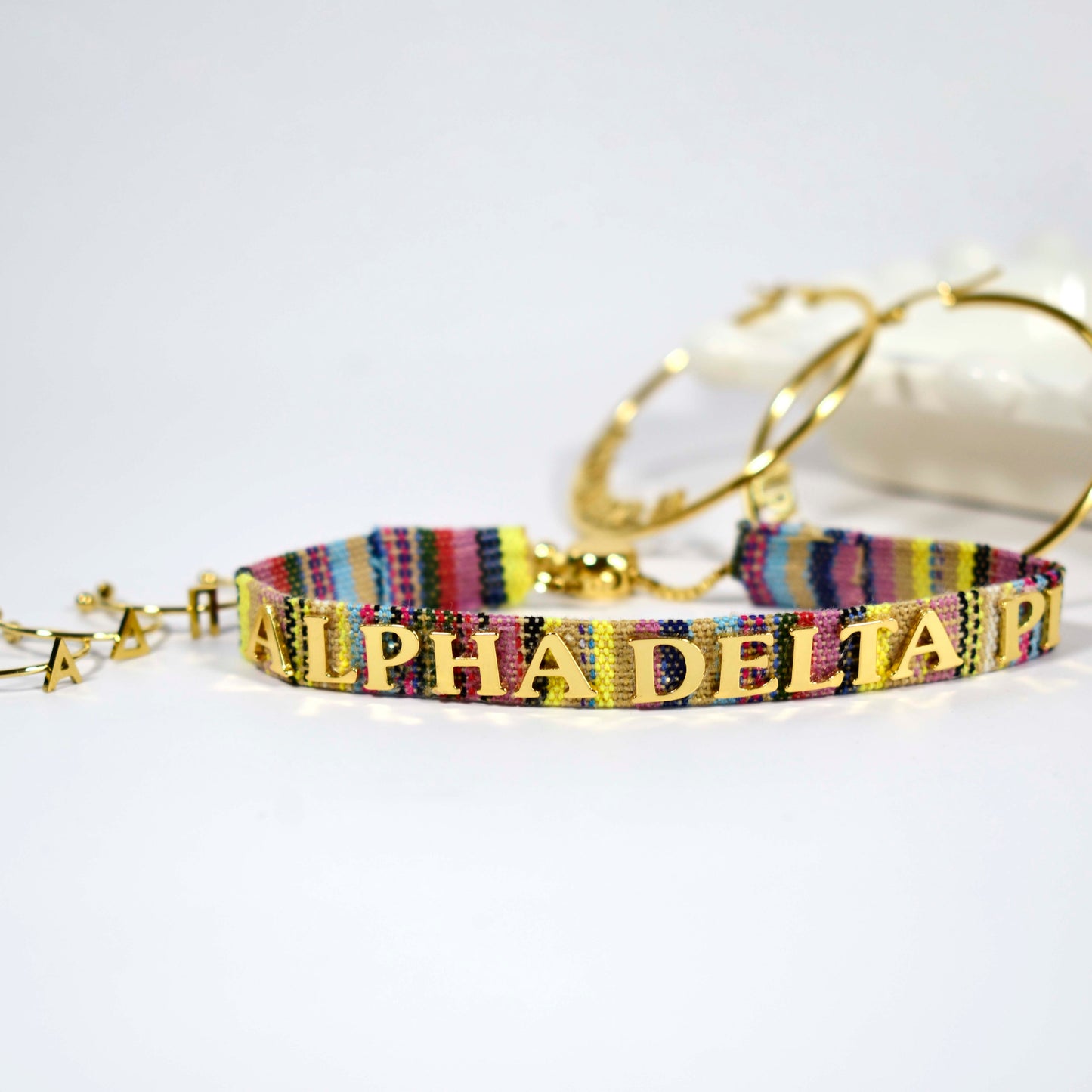 Alpha Delta Pi Woven Bracelet