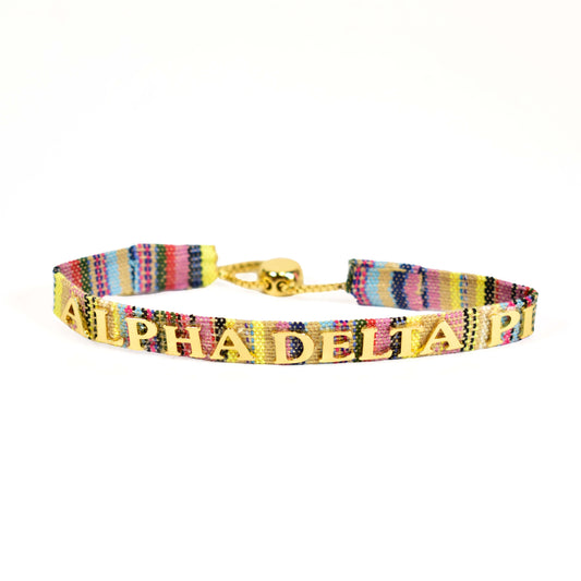 Alpha Delta Pi Woven Bracelet