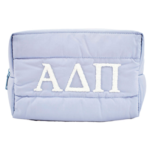 Alpha Delta Pi Puffer Makeup Bag