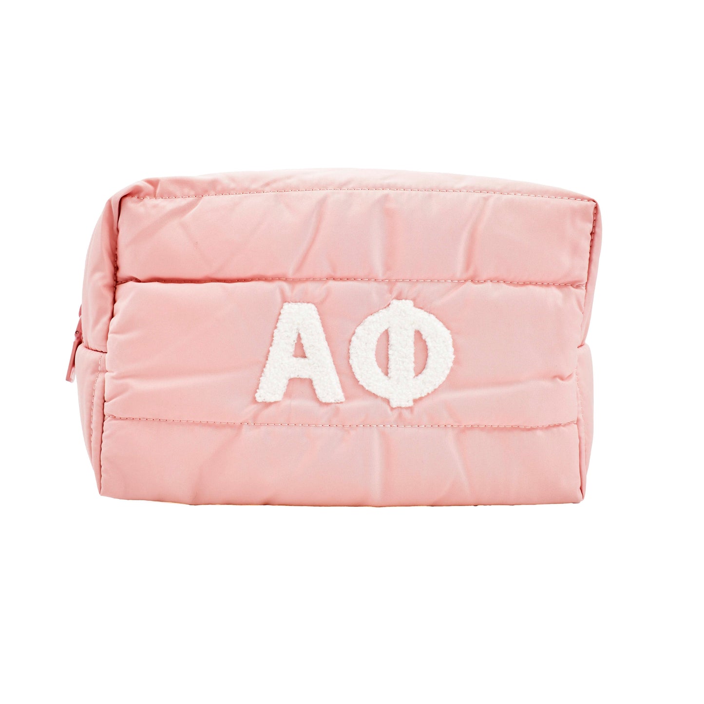 Alpha Phi Puffer Makeup Bag