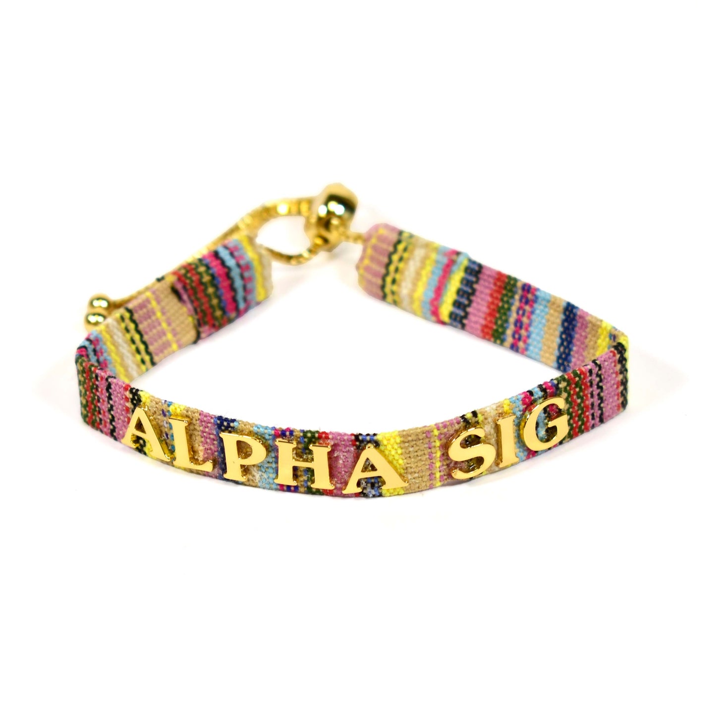 Alpha Sigma Alpha Woven Bracelet
