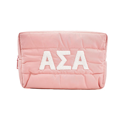 Alpha Sigma Alpha Puffer Makeup Bag
