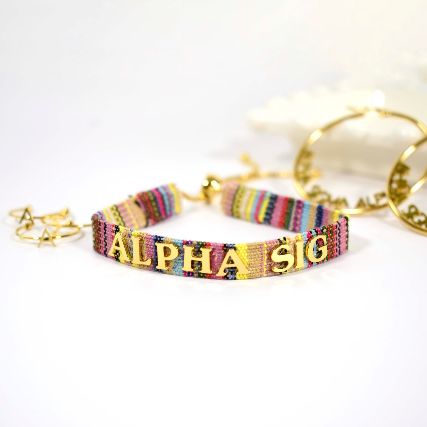 Alpha Sigma Alpha Woven Bracelet