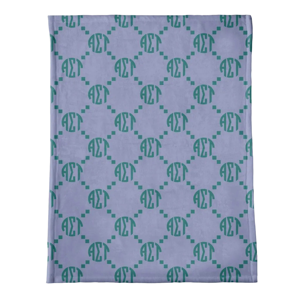 Alpha Sigma Tau Print Blanket - Ivy Society