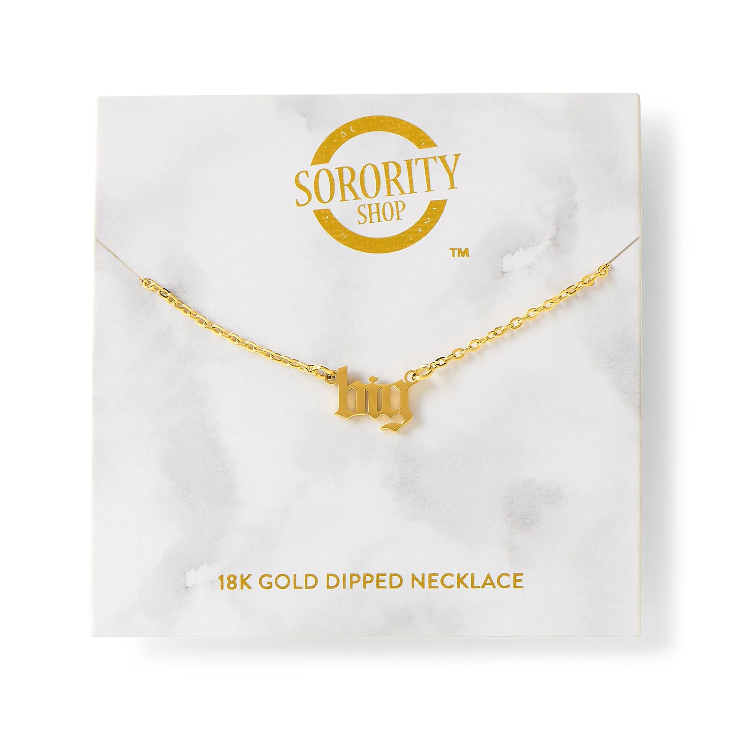 Big Old English Necklace