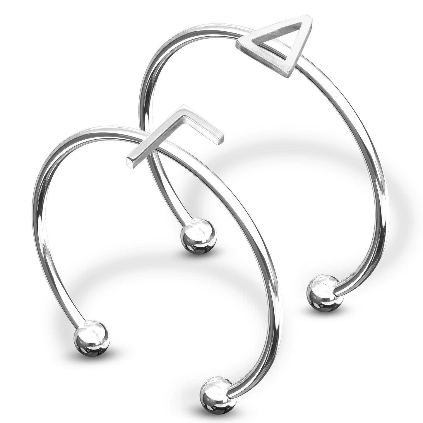 Delta Gamma Silver Ring Stack