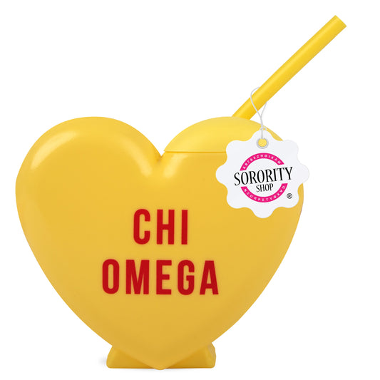 Chi Omega Heart Tumbler - Ivy Society