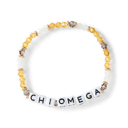 Chi Omega Bracelet Glass Bead Bracelet