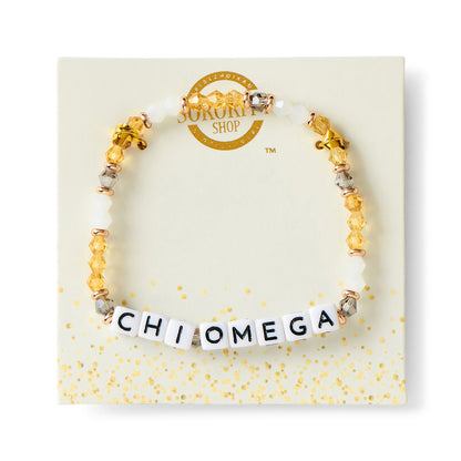 Chi Omega Bracelet Glass Bead Bracelet
