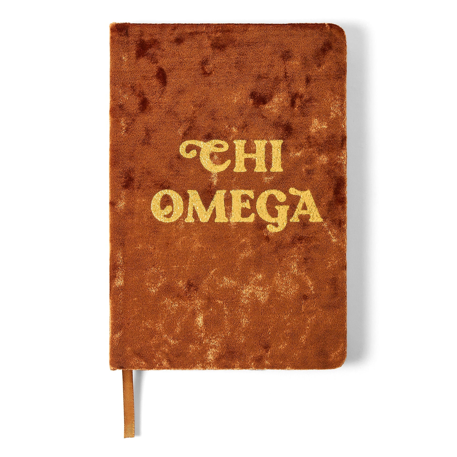 Chi Omega Velvet Notebook - Ivy Society