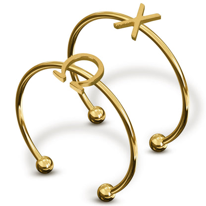 Chi Omega Gold Ring Stack