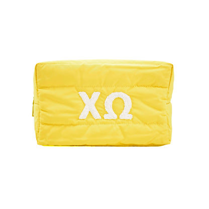 Chi Omega Puffer Makeup Bag - Ivy Society