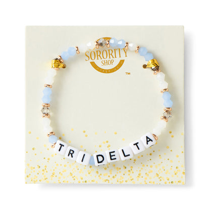 Tri Delta Glass Bead Bracelet