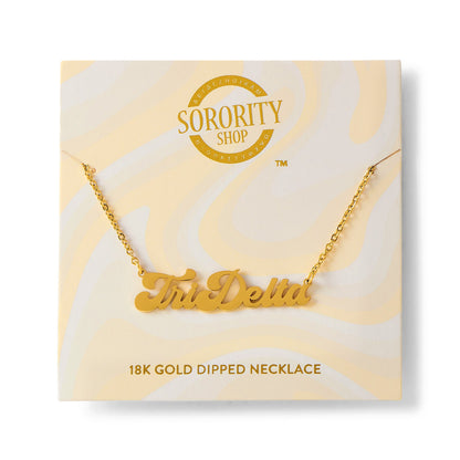Tri Delta Retro Necklace
