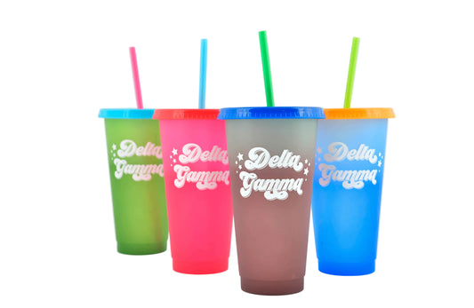 Delta Gamma Color Changing Cups 4 Pack