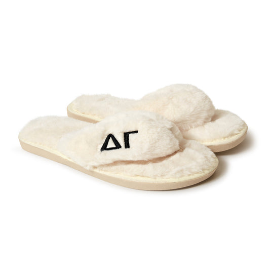 Delta Gamma Fuzzy Slippers