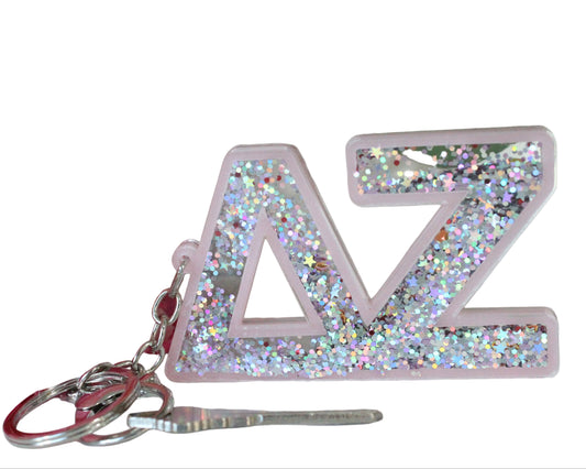 Delta Zeta Glitter Keychain - Ivy Society