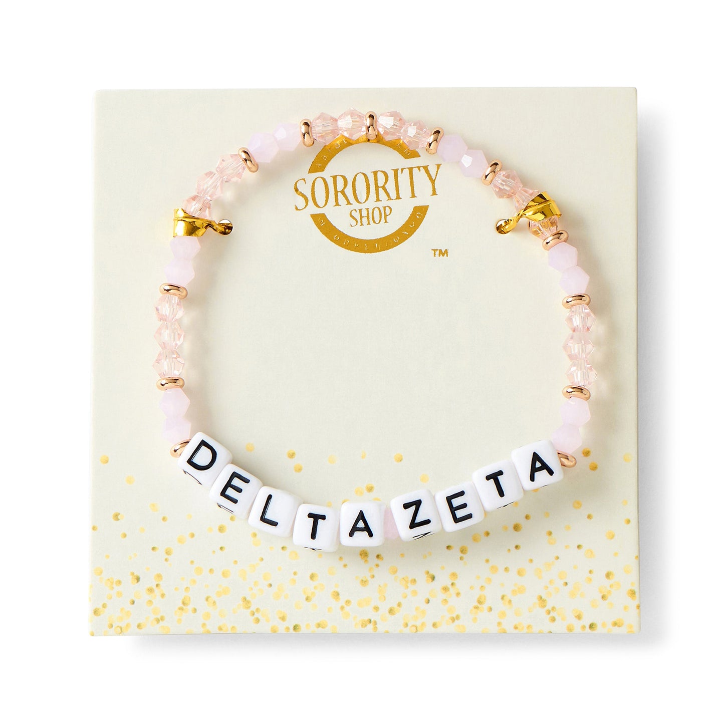 Delta Zeta Glass Bead Bracelet