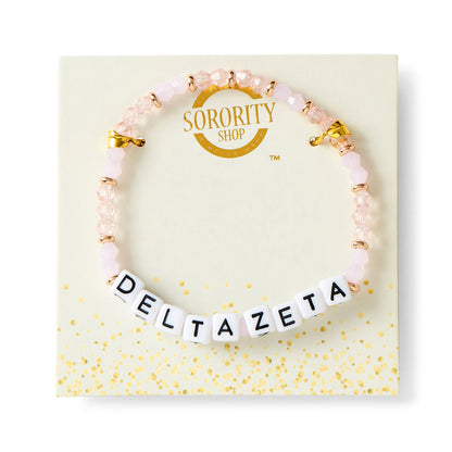 Delta Zeta Glass Bead Bracelet