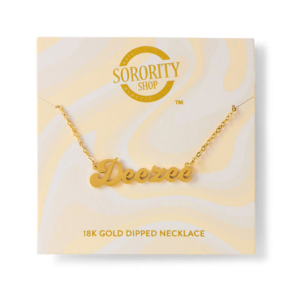 Delta Zeta Retro Necklace - Ivy Society