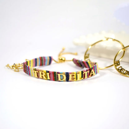 Tri Delta Woven Bracelet