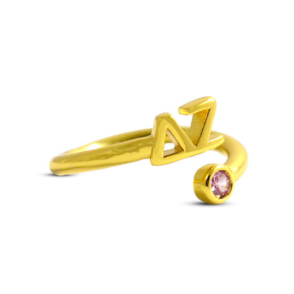 Delta Zeta Gemstone Ring