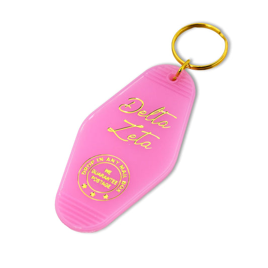 Delta Zeta Motel Keychain