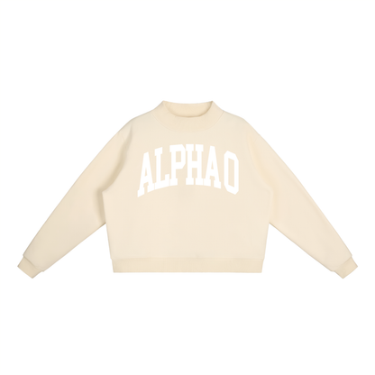 Alpha Omicron Pi Mock Neck Sweatshirt - Ivy Society