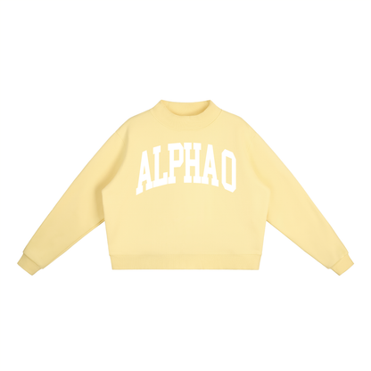 Alpha Omicron Pi Mock Neck Sweatshirt - Ivy Society
