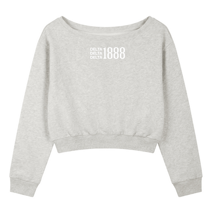 Tri Delta 1888 Off The Shoulder Sweatshirt