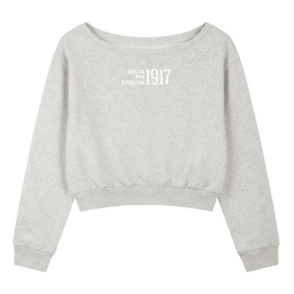 Delta Phi Epsilon 1917 Off The Shoulder Sweatshirt
