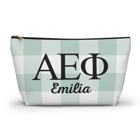 Alpha Epsilon Phi Personalized Makeup Bag - Ivy Society