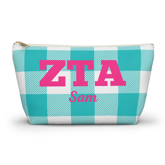 Zeta Tau Alpha Personalized Makeup Bag - Ivy Society