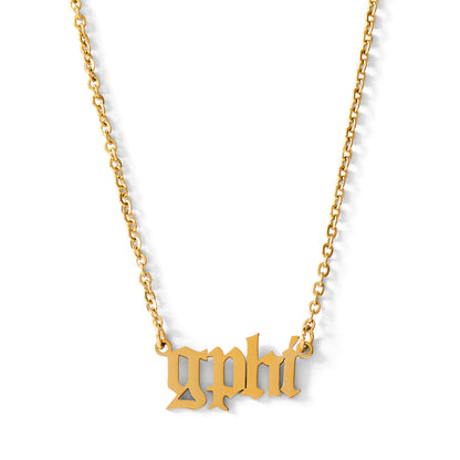 Gamma Phi Beta Old English Necklace
